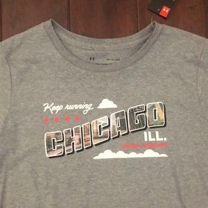 NWT Under Armour Keep Running Chicago IL T-Shirt
